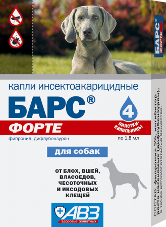 Барс форте капли для собак, 1 пипетка