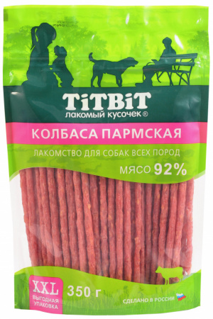 Титбит Колбаса пармская XXL 350 г , упаковка