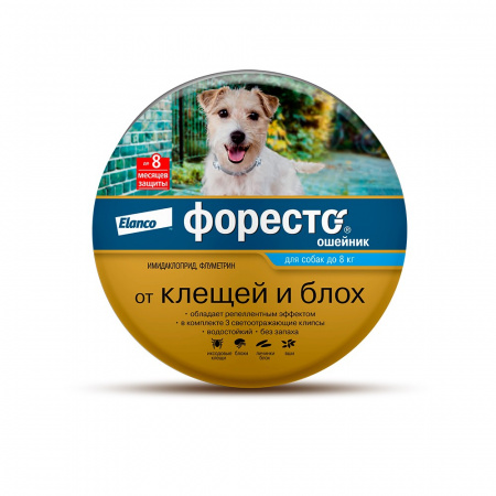 Ошейник Форесто для собак весом до 8 кг, шт.